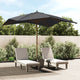 Parasol vidaxl avec poteau en bois 300x300x273 cm noir