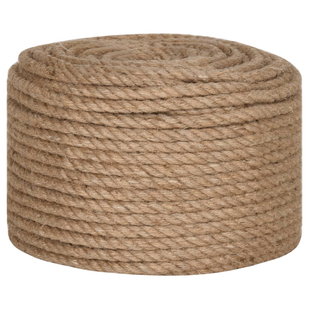 Corde Vidaxl 25 m de long du jute de 14 mm d'épaisseur
