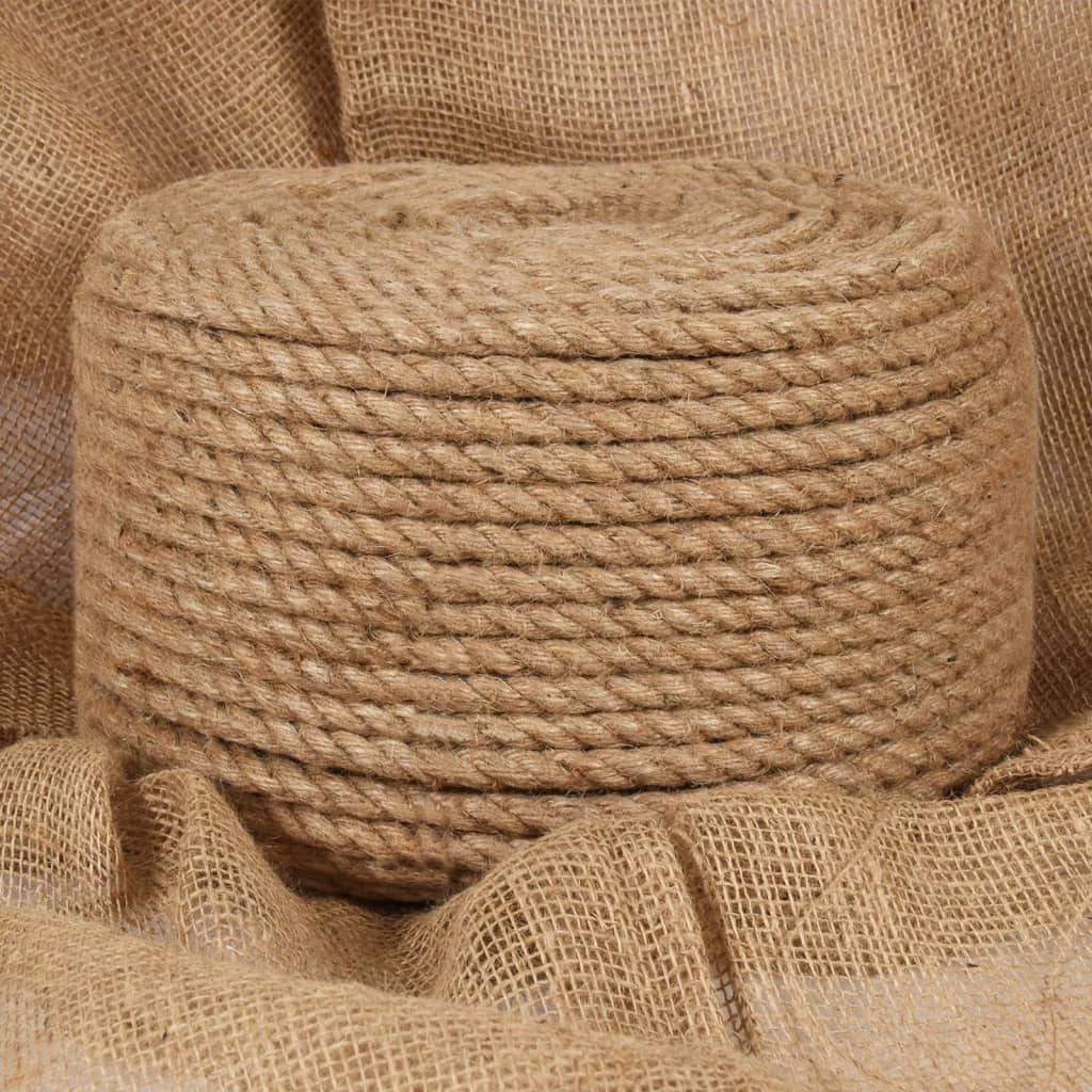 Corde Vidaxl 25 m de long du jute de 14 mm d'épaisseur