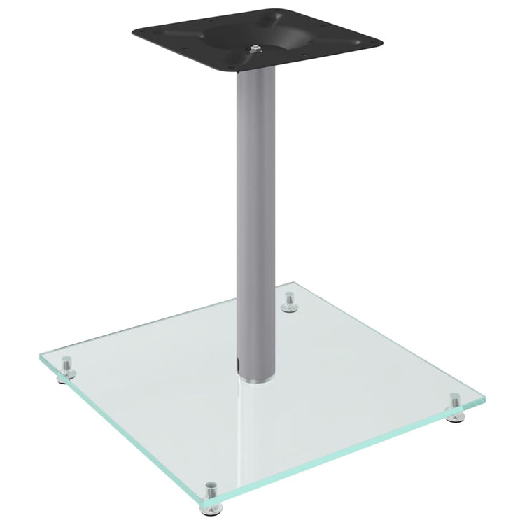 Normes de haut-parleur Vidaxl 2 pcs 1 pilier en verre argent couleur