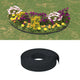 Limite de jardin vidaxl 10 m 10 cm de polyéthylène noir