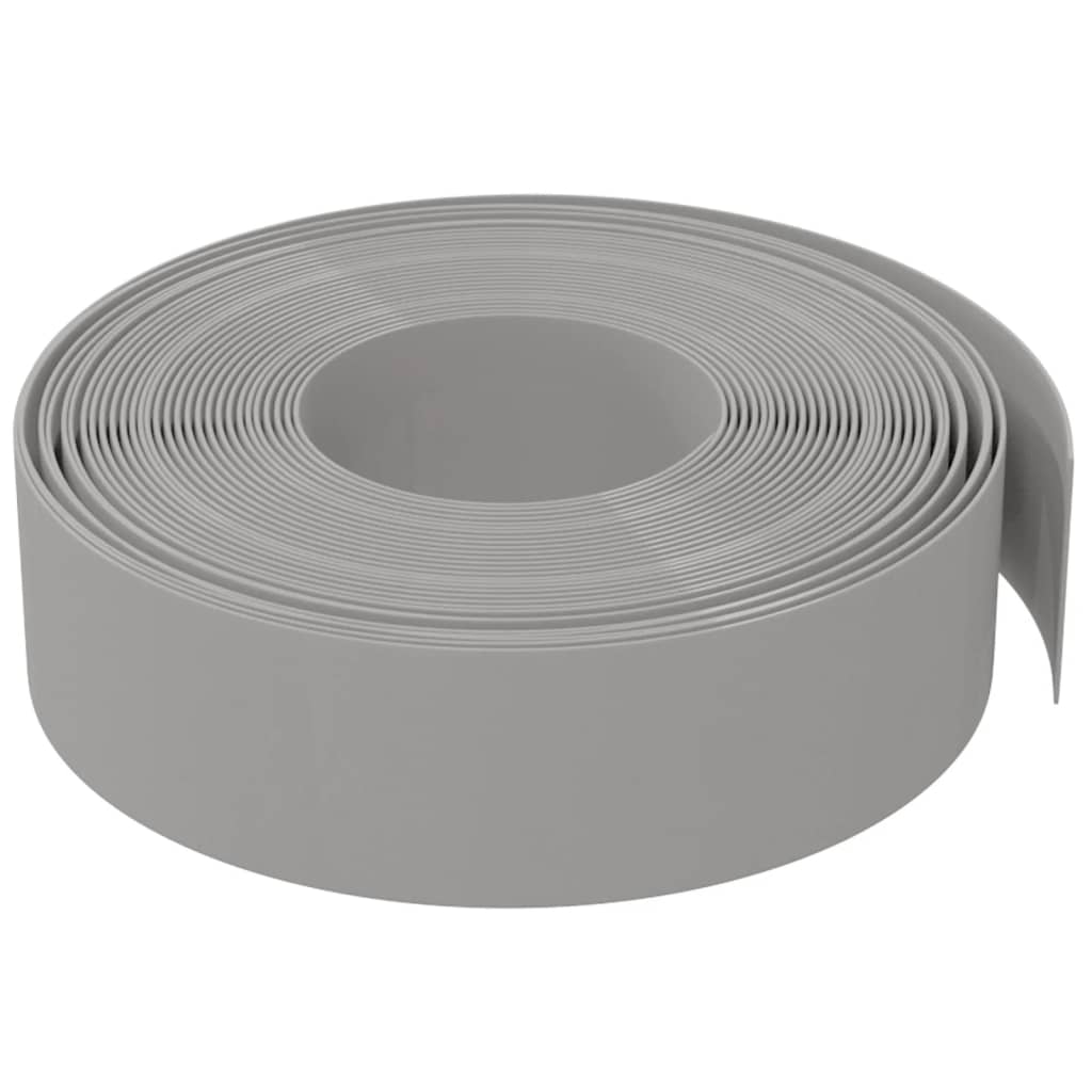 Vidaxl Garden Bire 10 m 15 cm Gris en polyéthylène