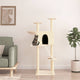Vidaxl Cat Furniture avec Sisal Scratch Posts 143 cm Crème -Colored