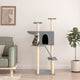 Vidaxl Cat Meubles avec Sisal Scratch Posts 143 cm Gris clair