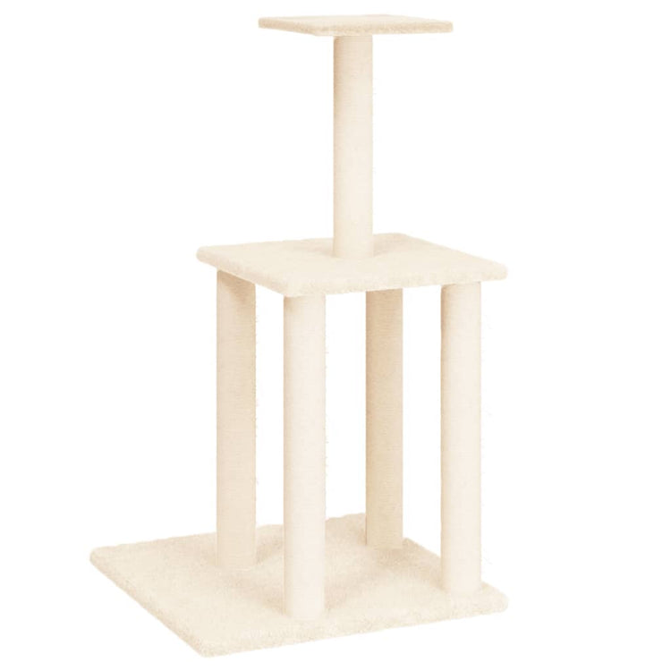 Vidaxl Cat Furniture avec Sisal Scratch Posts 85,5 cm Crème -Colored