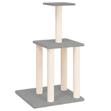 Vidaxl Cat Meubles avec Sisal Scratch Posts 85,5 cm Gris clair - afbeelding 2