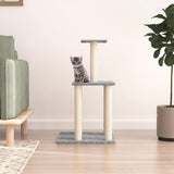 Vidaxl Cat Meubles avec Sisal Scratch Posts 85,5 cm Gris clair - afbeelding 1