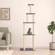 Vidaxl Cat Meubles avec Sisal Scratch Posts 183 cm Gris foncé
