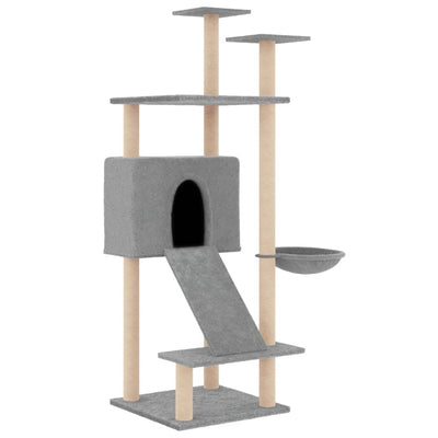 Vidaxl Cat Furniture avec Sisal Scratch Posts 153 cm Gris clair