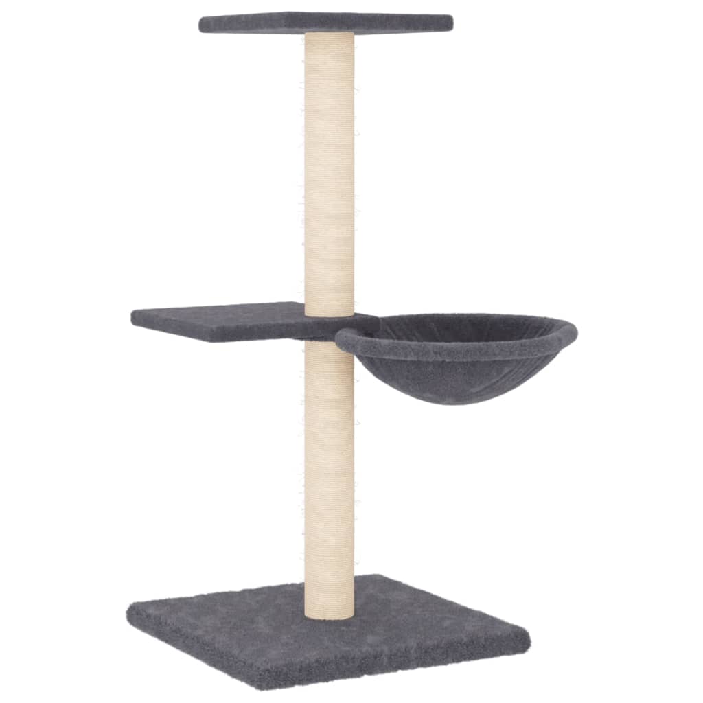 Vidaxl Cat Furniture avec Sisal Scratch Posts 72 cm Gris foncé