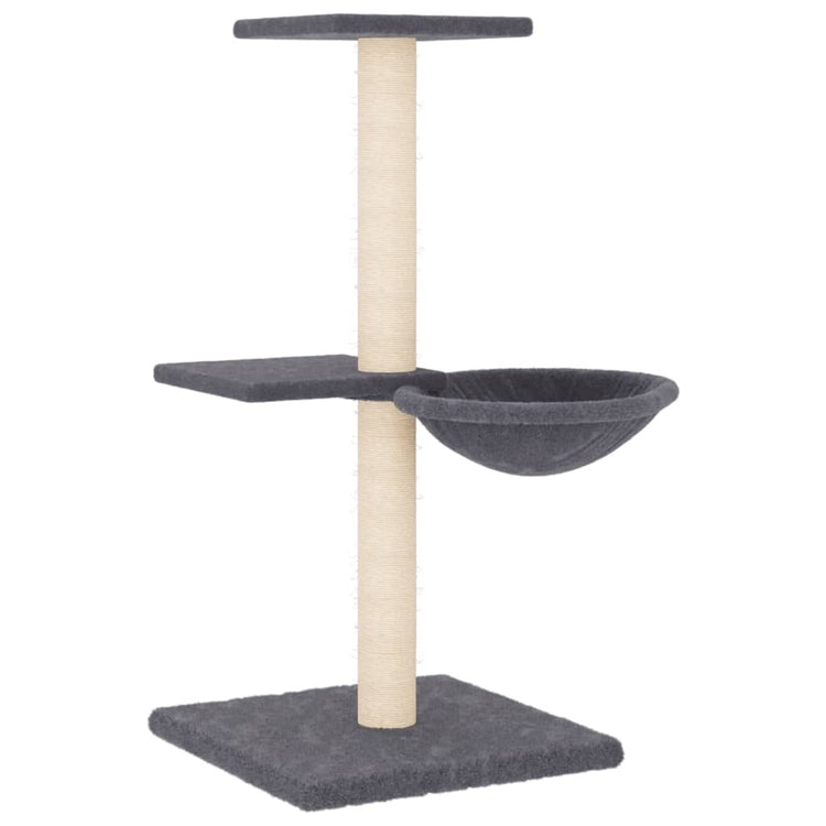 Vidaxl Cat Furniture avec Sisal Scratch Posts 72 cm Gris foncé