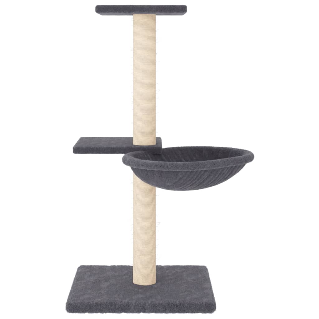 Vidaxl Cat Furniture avec Sisal Scratch Posts 72 cm Gris foncé
