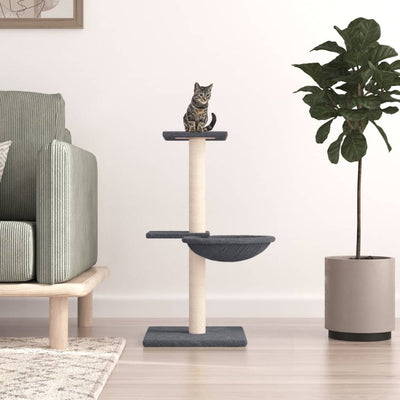 Vidaxl Cat Furniture avec Sisal Scratch Posts 72 cm Gris foncé