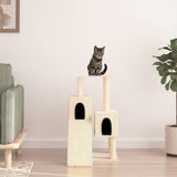 Vidaxl Cat Furniture avec Sisal Scratch Posts 82 cm Crème -Colored - afbeelding 1