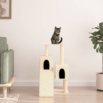 Vidaxl Cat Furniture avec Sisal Scratch Posts 82 cm Crème -Colored