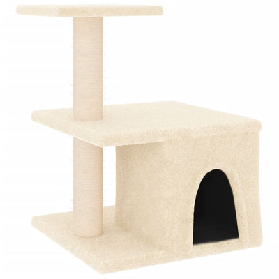 Vidaxl Cat Furniture avec Sisal Scratch Posts 48 cm Crème -Colored