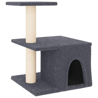 Vidaxl Cat Furniture avec Sisal Scratch Posts 48 cm Gris foncé