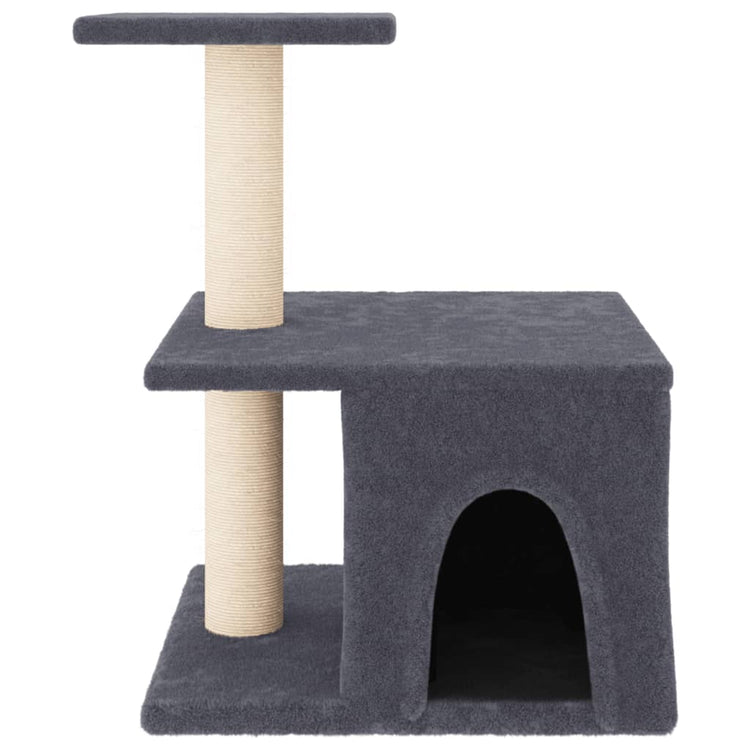 Vidaxl Cat Furniture avec Sisal Scratch Posts 48 cm Gris foncé