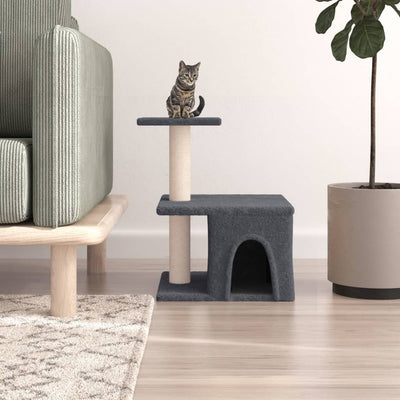 Vidaxl Cat Furniture avec Sisal Scratch Posts 48 cm Gris foncé