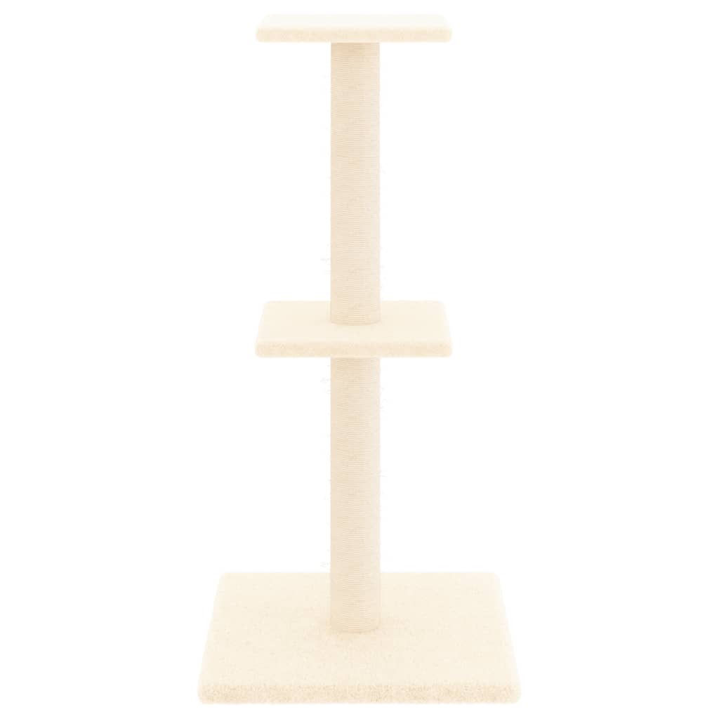 Vidaxl Cat Furniture avec Sisal Scratch Posts 73 cm Crème -Colored
