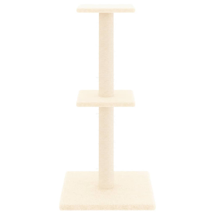 Vidaxl Cat Furniture avec Sisal Scratch Posts 73 cm Crème -Colored