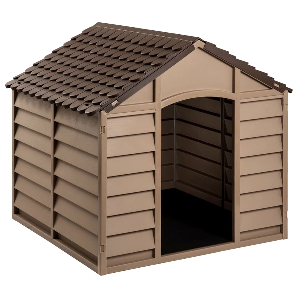 Vidaxl dog loft 86x84x82 cm en polypropène brun