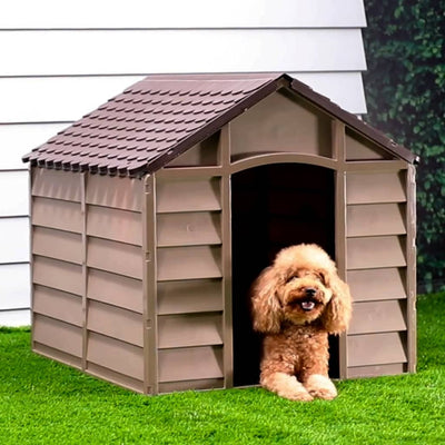 Vidaxl dog loft 86x84x82 cm en polypropène brun