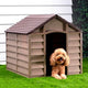 Vidaxl dog loft 86x84x82 cm en polypropène brun
