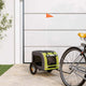 VidaXL remorque vélo pour chien tissu oxford et fer vert et gris