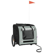 Vidaxl Dog Bike Trailer Oxford Fabric et Fer Grey and Black - afbeelding 3