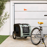 Vidaxl Dog Bike Trailer Oxford Fabric et Fer Grey and Black - afbeelding 1