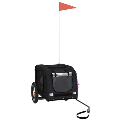 Vidaxl Dog Bike Trailer Oxford Fabric et Iron Black