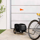 Vidaxl Dog Bike Trailer Oxford Fabric et Iron Black