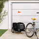 Vidaxl Dog Bike Trailer Oxford Fabric et Iron Black