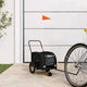 Vidaxl Dog Bike Trailer Oxford Fabric et Iron Black