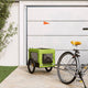 Vidaxl Dog Bike Trailer Oxford Fabric et Green et noir