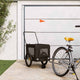VidaXL remorque vélo pour chien tissu oxford et fer noir