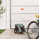 Vidaxl Dog Bike Trailer Oxford Fabric et Grey Iron