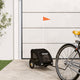 Vidaxl Dog Bike Trailer Oxford Fabric et Iron Black