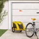 Vidaxl Dog Bike Trailer Oxford Fabric et Iron Yellow