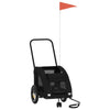 Vidaxl Dog Bike Trailer Oxford Fabric et Iron Black