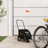 Vidaxl Dog Bike Trailer Oxford Fabric et Iron Black