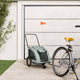 Vidaxl Dog Bike Trailer Oxford Fabric et Grey Iron