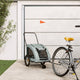 Vidaxl Dog Bike Trailer Oxford Fabric et Grey Iron