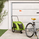 Vidaxl Dog Bike Trailer Oxford Fabric et Green de fer