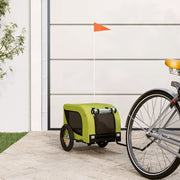 Vidaxl Dog Bike Trailer Oxford Fabric et Green et noir - afbeelding 1