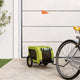 Vidaxl Dog Bike Trailer Oxford Fabric et Green et noir
