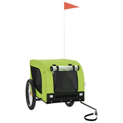 Vidaxl Dog Bike Trailer Oxford Fabric et Green et noir - afbeelding 2