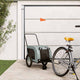 Vidaxl Dog Bike Trailer Oxford Fabric et Fer Grey and Black