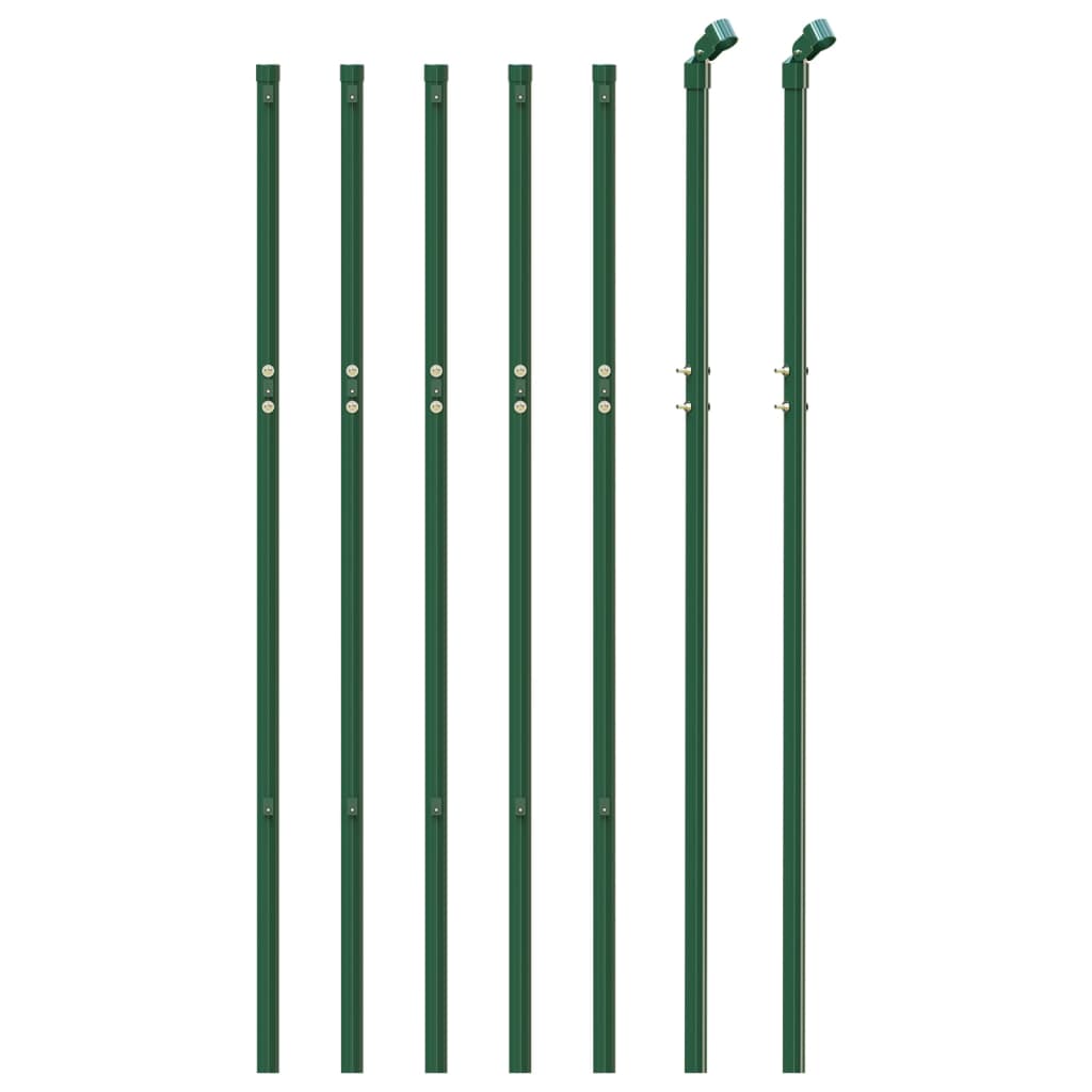 Vidaxl clôture grillagée 0,8x10 m vert
